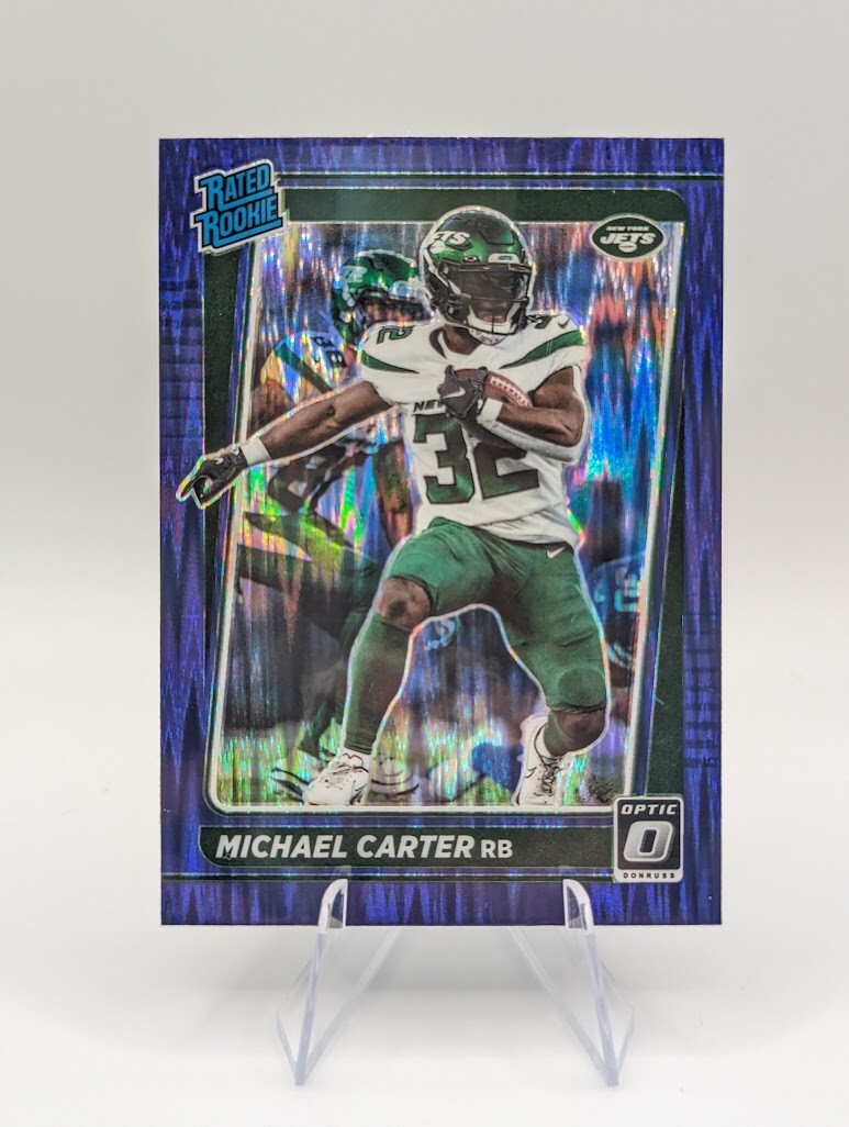 Michael Carter Panini Donruss Optic #235 Purple Shock