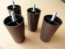 4" Furniture Feet for Sofa, Loveseat, Chair,  Set  8 Legs includes Hardware
