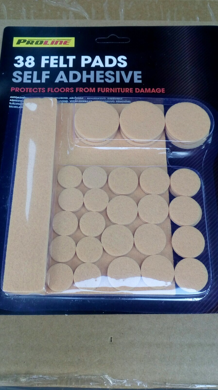 felt furniture protector pads Protects laminate floors. Pack of 38 self adhesive
