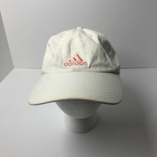 Adidas Hat White Pink Logo Adjustable 