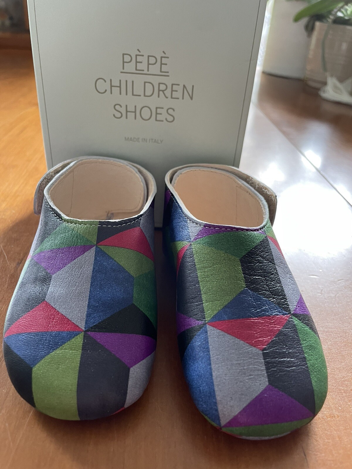 Pepe (Italy) Multicolor &ldquo;Heritage Geometrico&rdquo; Soft Leather Shoe-4- (EU19)