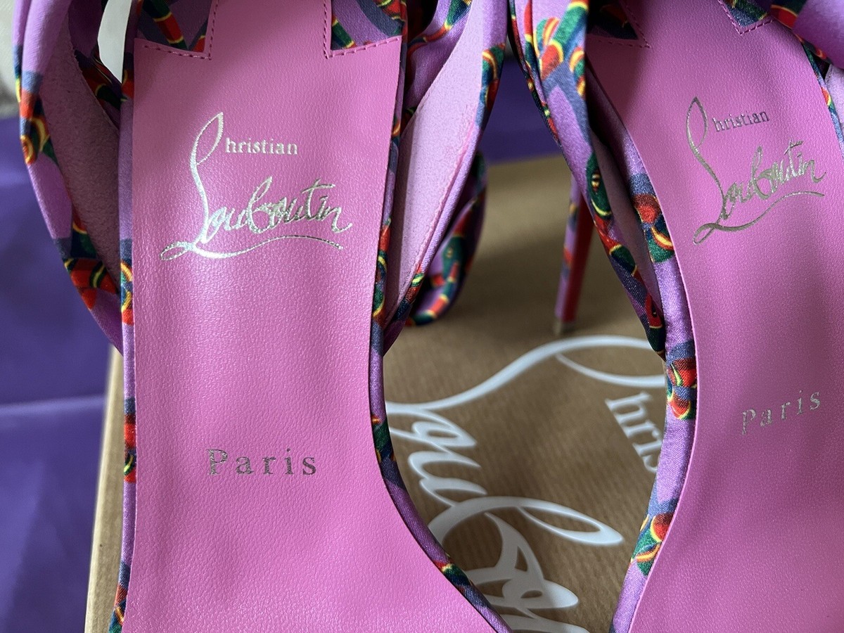 【関税送料込】ルブタン Sandale du Desert Ankle Tie Sandal Christian Louboutin SANDALE DU DESERT Pop Art Ankle Tie Bow