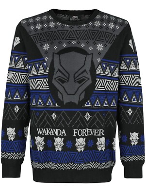 Marvel Wakanda Forever, neu Gr. M, Men, Ugly Sweater, Strick Weihnachtspullover