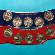 2012 P&D America the Beautiful ATB Quarters Set 10 Coins  Mint Plastic FREE SHIP