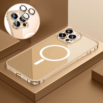 Für iPhone 13 Pro Max 12 11 Pro Max Magnetic Aluminium Legierung PC Case Cover