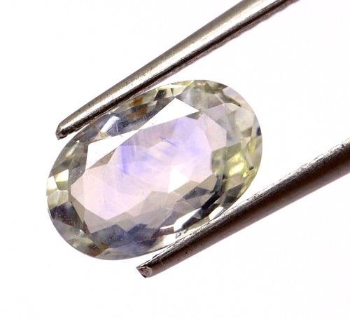 2.33 Ct Natural Sapphire Yellow With Blue Hue Untreated Loose 9x6 MM Gemstone - Picture 7 of 11
