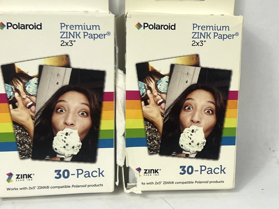 90 Count 30 Sheets Pack Polaroid ZINK Photo Paper Camera Film 2x3 Inch Lot Of 3 - Image 3 of 4