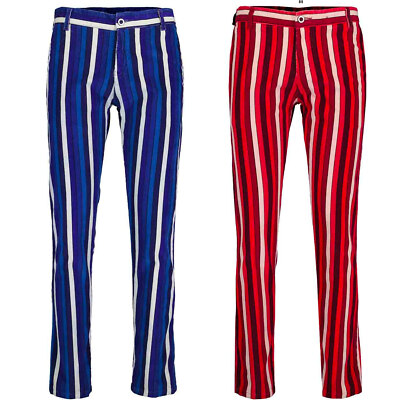 NEW MENS RETRO 60s 70s Striped Cord CORDUROY SLIM LEG Jeans SPECTRUM SLIM MC1046