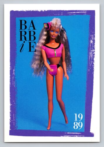 Beach Blast Barbie 1989 Fashion Facts Mattel Trading Card Swimming Suit - Picture 1 of 2