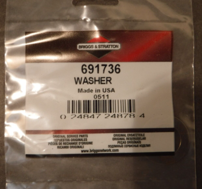 #ad New OEM Briggs amp; Stratton Genuine Service Part Washer 691736 $6.49