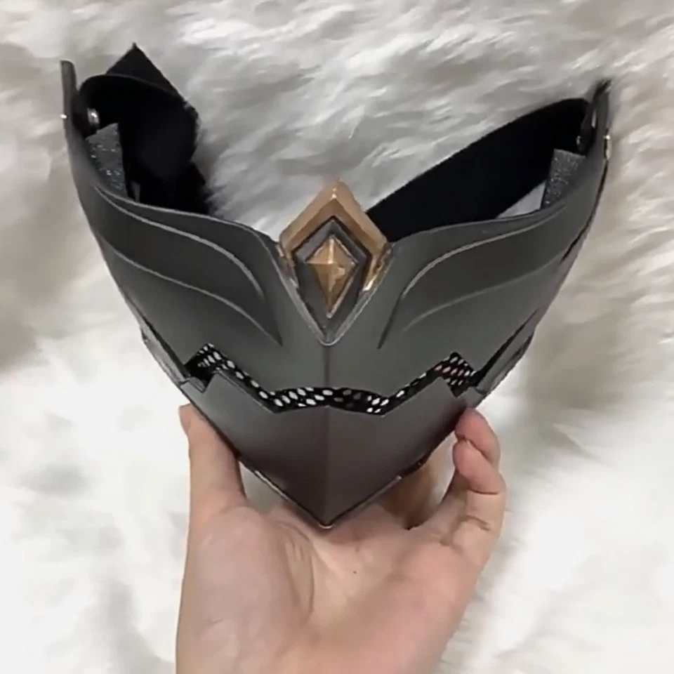 Cosplay Prop Genshin Impact Kuki Shinobu Mask Half Halloween Face Mask FRP Gift - Image 4 of 4