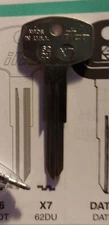 X7, 62DU KEY BLANK