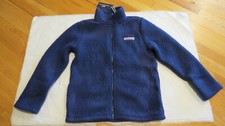 Vineyard Vines Girls Heritage Sherpa Zip Jacket Blue M 12-14 128 Authentic NWT