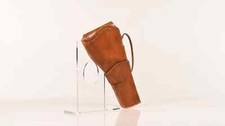 Revolver Belt Holster Leather Costume Prop - Brown