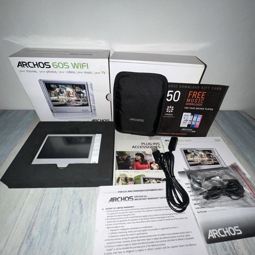 Archos 605 WiFi Silver 30GB Digital Media MP3 WMA Player Brand New/Unsealed - Picture 7 of 15