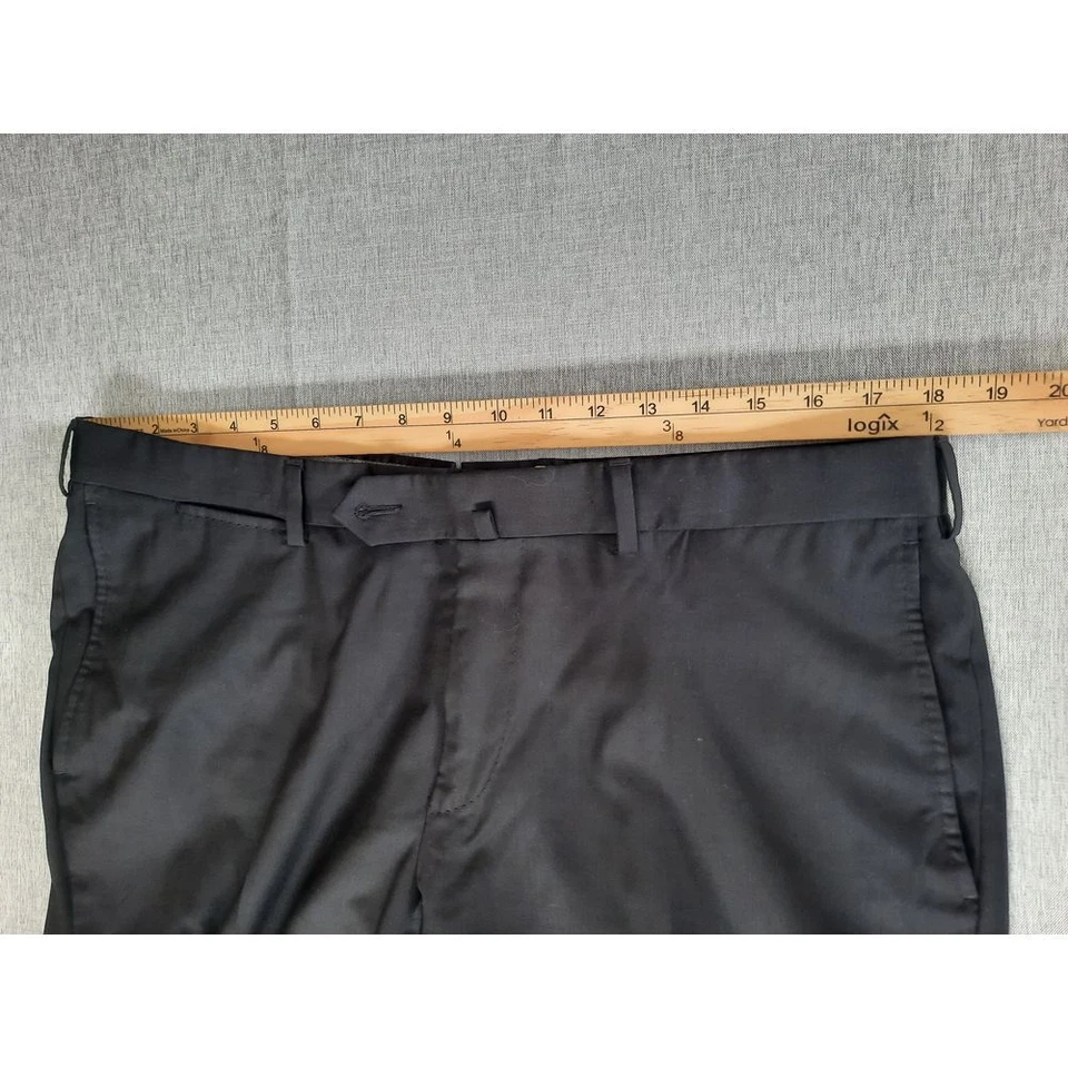 Ermenegildo Zegna Men Tg54 Slim Stretch Waistband Activewear Lined Dress Pants - Image 4 of 4