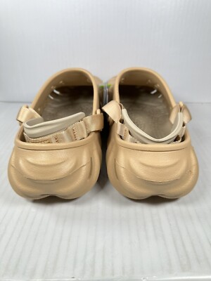 Size 12 Crocs Echo Mens Slip On Clogs Shoes Wheat Beige  display picture 1