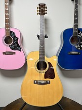 Ibanez Artwood Aw300ce Solid Spruce Acoustic Electric Guitar Korea W/ Case