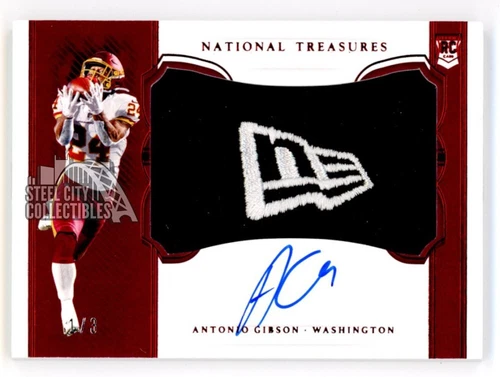Antonio Gibson 2020 Panini National Treasures New Era Patch Auto Rookie Card 1/3