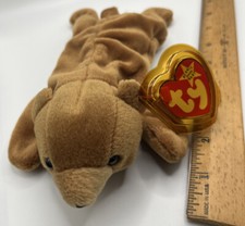 SUPER RARE Retired Ty "Cubbie" beanie baby w/tag errors Tag Protector  1 Owner
