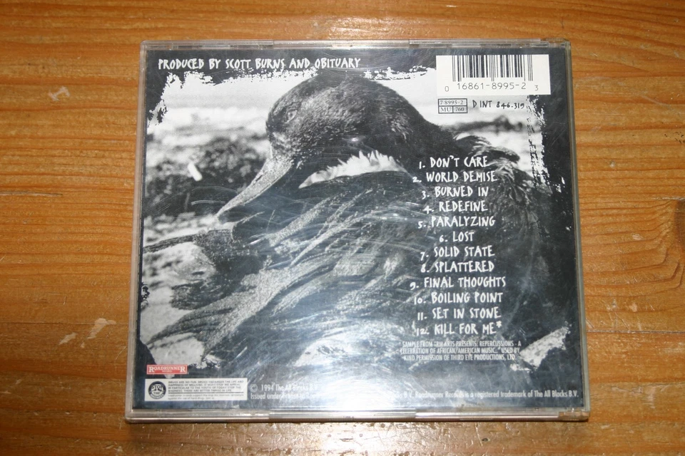 OBITUARY-" WORLD DEMISE" CD 1ST PRESS 1994 - Bild 3 von 3