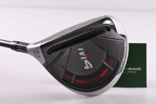 Left Hand Taylormade M4 #3 Wood / 16.5 Degree / Senior Flex Fujikura Atmos Red 5 - Picture 2 of 8