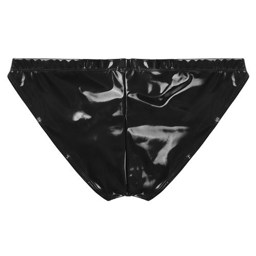 Men's Sexy Metallic G-String Thongs Sissy Panties Bulge Pouch Briefs Underwear - Picture 7 of 34
