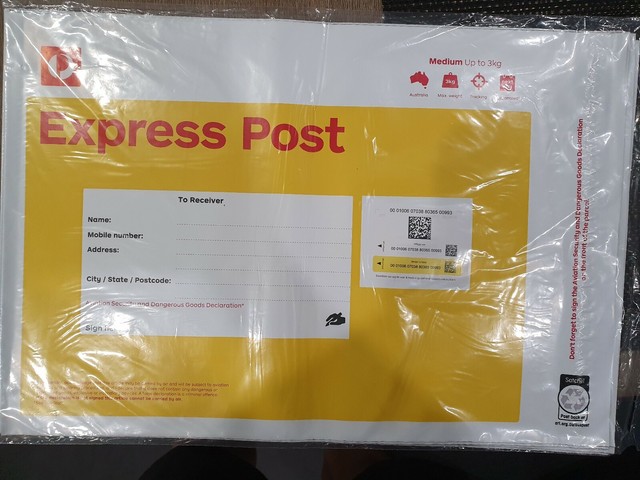 10 X 3KG EXPRESS POST PREPAID SATCHEL BAGS YELLOW AUSTRALIA POST AUS POST for sale online | eBay