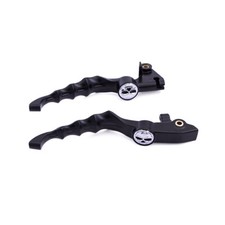 Par de palancas de embrague de freno de calavera cromadas para Yamaha V-Star 650 1100 personalizadas 1999-2009