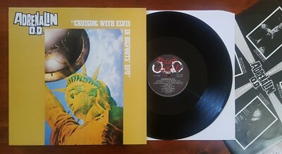Adrenalin O.D LP Cruising With Elvis In Bigfoots UFO Rough Justice UK Inner PUNK