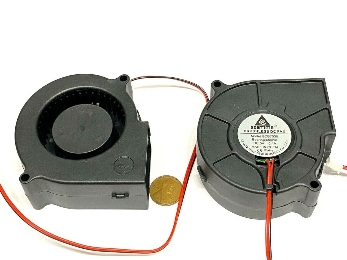 Pieces 5v Blower fan large 7530 75mm 7cm Radial Cooling 2Pin