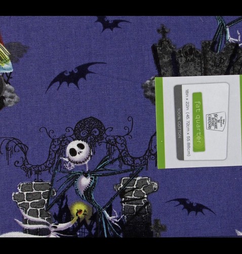 Pesadilla antes de Navidad - TELA - Escena - 18x22 pulgadas - Cuarto de grasa - NUEVO - Imagen 2 de 3