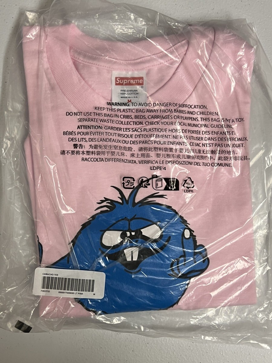 Supreme Camacho Tee Light Pink Size Medium BRAND NEW ORDER 