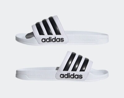 ADIDAS ADILETTE SHOWER CLOUD WHITE SLIDES GZ5921 MENS SIZE 13 NEW WITH BOX 
