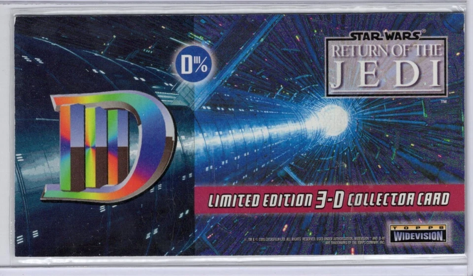 1996 Star Wars - Return Of The Jedi Widevision 3D Ackbar card Diii/0 - Image 2 of 2