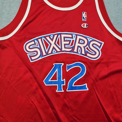 Vintage Champion Jerry Stackhouse 42 Jersey Men 48 Red