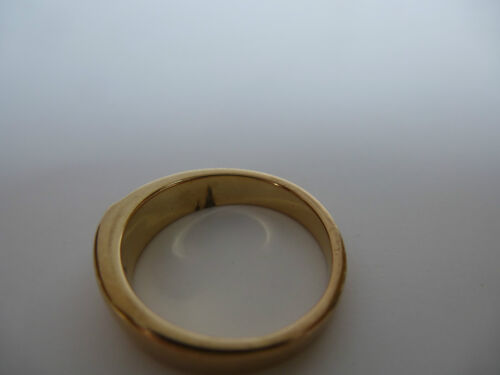 Pierre Lang PL Modeschmuck, glanzvoller goldfarbener Ring mit Steinchen Gr.6 - Bild 5 von 7
