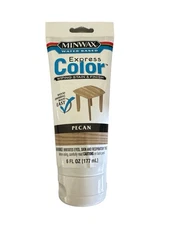 Minwax Water Based Express Color Pecan Wiping Stain & Finish 6 Fl Oz New