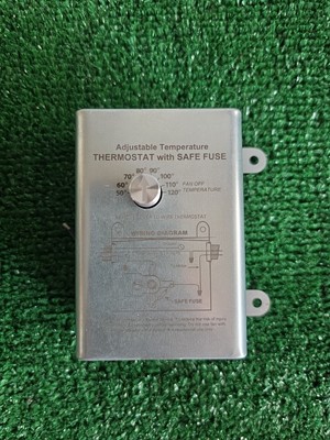 Saillong 10 Amp Attic Fan Thermostat Control w/ Adjustable Temperature