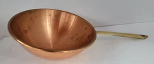 Solid Copper Sabayon Pot Bowl Zabaglione Pan