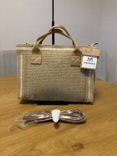 MAC&NOA New Woven Tote Bag | Straw Shoulder &...