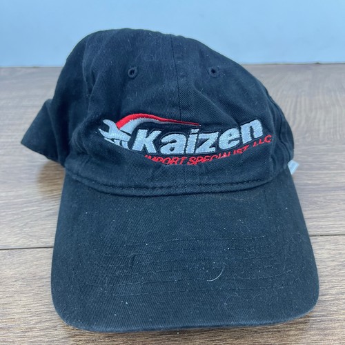 Kaizen Hat Black Hat Kaizen Adjustable Adult Fit Hat Black Cap