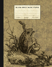 Blank Sheet Music Paper: Vintage Style Staff Music Manuscript Notebook for Stude