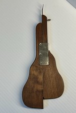 Antique Rug Shuttle Primitive Wood Handle Hook Hand Hooking Needle Tool Vintage