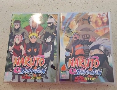 Naruto Shippuden Episodes 221-540 DVDs Very Good Condition 16 Discs