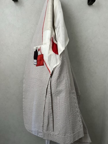 Isaia seersucker jacket blazer Men’s Size 40 US 50 IT casual summer wedding - Picture 8 of 13