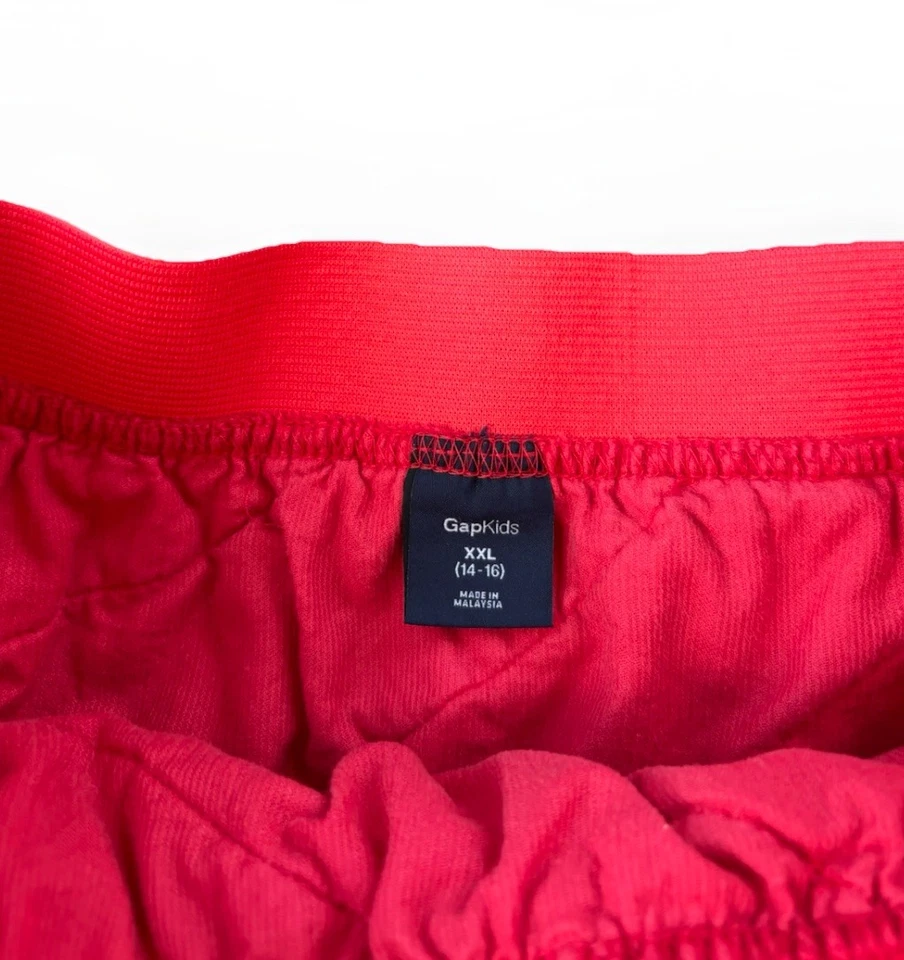 Falda Gap Niños Niñas Roja Pana Volantes Talla 2XL Cintura Elástica Foto 3 de 4