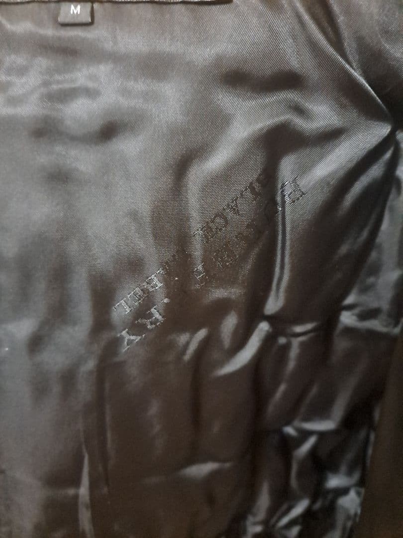 BURBERRY BLACK LABEL Down Jacket Size M Silver Gray From Japan thumbnail 7