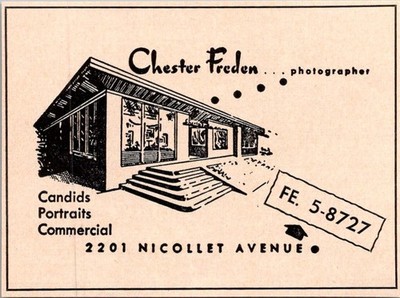 Chester Freden Photographer Candids Portraits 1957 Minneapolis Ad TAK5-S3
