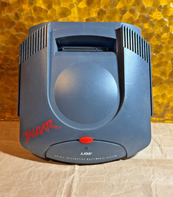 1990s Atari Jaguar Console in Original Box w/ Controller, Adapters, Cords, Games